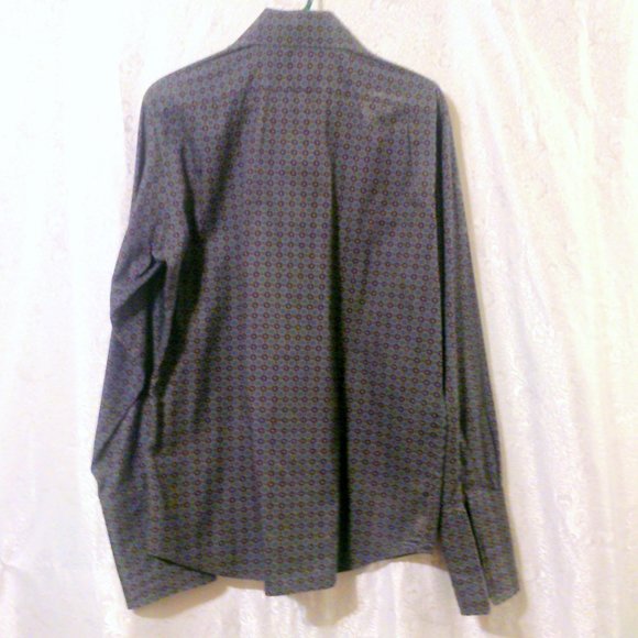 Banana Republic Gray Patterned Dress Shirt - Picture 3 of 3